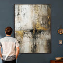 Framed Abstract Wall Art Canvas Print, Gold Black Modern by MyGreatCanvas | Canvas Wall Art Prints | Photo Prints & Wall Decor