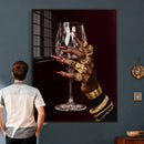 Black Woman Holding Elegant Wine Glass Art, Black Girl Art, by MyGreatCanvas | Canvas Wall Art Prints | Photo Prints & Wall Decor