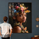 Butterfly Crown Gold Woman Portrait — Monarch Queen Canvas by MyGreatCanvas | Canvas Wall Art Prints | Photo Prints & Wall Decor