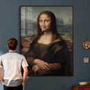 Funny Bathroom Canvas Wall Art Print, Mona Lisa Clothespin by MyGreatCanvas | Canvas Wall Art Prints | Photo Prints & Wall Decor