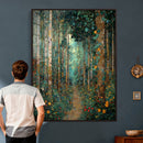 Gustav Klimt Style Forest Canvas Wall Art, Golden Forest by MyGreatCanvas | Canvas Wall Art Prints | Photo Prints & Wall Decor