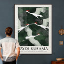 Yayoi Kusama Crane Bird Wall Art Canvas Print, Japanese by MyGreatCanvas | Canvas Wall Art Prints | Photo Prints & Wall Decor
