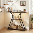 32" Console Table with Power Outlets and LED Lights by LJGDeals