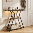 32" Console Table with Power Outlets and LED Lights by LJGDeals
