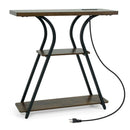 32" Console Table with Power Outlets and LED Lights by LJGDeals