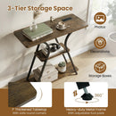 32" Console Table with Power Outlets and LED Lights by LJGDeals