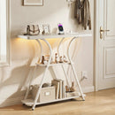 32" Console Table with Power Outlets and RGB LED Lights by LJGDeals
