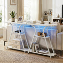 32" Console Table with Power Outlets and RGB LED Lights by LJGDeals