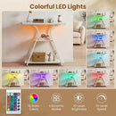 32" Console Table with Power Outlets and RGB LED Lights by LJGDeals
