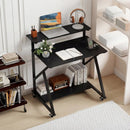 32 Inch Rolling Computer Desk for Small Spaces with Power Outlets by LJGDeals