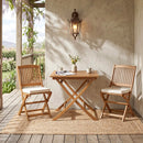 32-Inch Square Teak Wood Patio Dining Table for 4 by LJGDeals