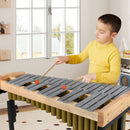 32 Note Marimba Aluminum Xylophone with Rubber Wood Base-Golden by LJGDeals