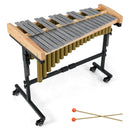 32 Note Marimba Aluminum Xylophone with Rubber Wood Base-Golden by LJGDeals
