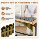 32 Note Marimba Aluminum Xylophone with Rubber Wood Base-Golden by LJGDeals