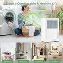 2000 Sq. Ft 32 Pint Dehumidifier with Continuous/Drying/Auto Mode-White by LJGDeals