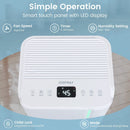 32 Pints 2000 Sq.ft Portable Dehumidifier for Home and Basement-White by LJGDeals