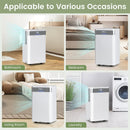 32 Pints 2000 Sq.ft Quiet Dehumidifier for Home with 3 Modes-White by LJGDeals
