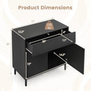 32" Wide Buffet Cabinet with 2 Doors and 1 Drawer for Kitchen by LJGDeals