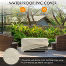 32 x 20 Inch Propane Rattan Fire Pit Table Set with Side Table Tank and Cover by LJGDeals