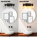 19" Rustic 3-Light Vanity Light, Industrial Bathroom Wall Sconce, Modern Farmhouse Lighting Fixture (No Bulbs)