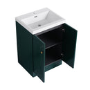 Contemporary Freestanding Bathroom Vanity With Resin Sink & Soft-Close Cabinet Doors by HouseOfZazla