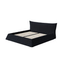 Upholstered Platform Bed With Special Shaped Headboard by HouseOfZazla