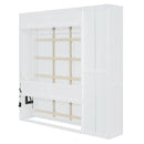 Murphy Wall Bed With Shelves, Wardrobe And LED Lights by HouseOfZazla