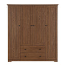 4 Door Wardrobe Armoire With 2 Drawers by HouseOfZazla