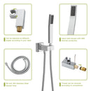 Modern Dual Shower Head System With 16" Ceiling Mount Finish, Stainless Steel And Brass by HouseOfZazla