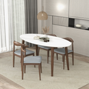 Ada Mid Century Modern Style Solid Wood Dining Table