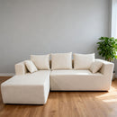 Modular Corner Sofa With Soft Fabric by HouseOfZazla