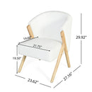 Modern Accent Chair with Polyester Upholstery and Minimalist Lounge Design by HouseOfZazla