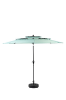 Aluminium 10ft 3 Tier Auto-Tilt Outdoor Patio Umbrella - Light Green