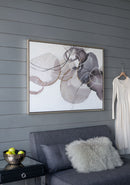 Large Modern Oil Painting, Hand Painted Abstract Watercolor Texture - Multicolor by HouseOfZazla