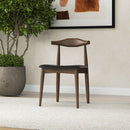 Destiny - Dining Chairs (Set of 2) - Black / Dark Brown