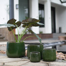 Handmade Solid Glazed Ceramic Planter Set of 4