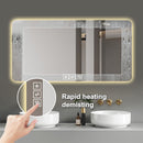 LED Bathroom Mirror With 3 Color Dimmable Backlight by Unique Piece Furniture