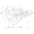 Slater - Reclining Sofa With Manual Recline by HouseOfZazla