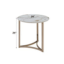 Aziz Sintered Stone Top Round Coffee Table