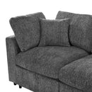 U-Style 130.3" Modular Sectional Sofa, 4-Seater