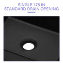 Sleek Ceramic Rectangular Vessel Bathroom Sink