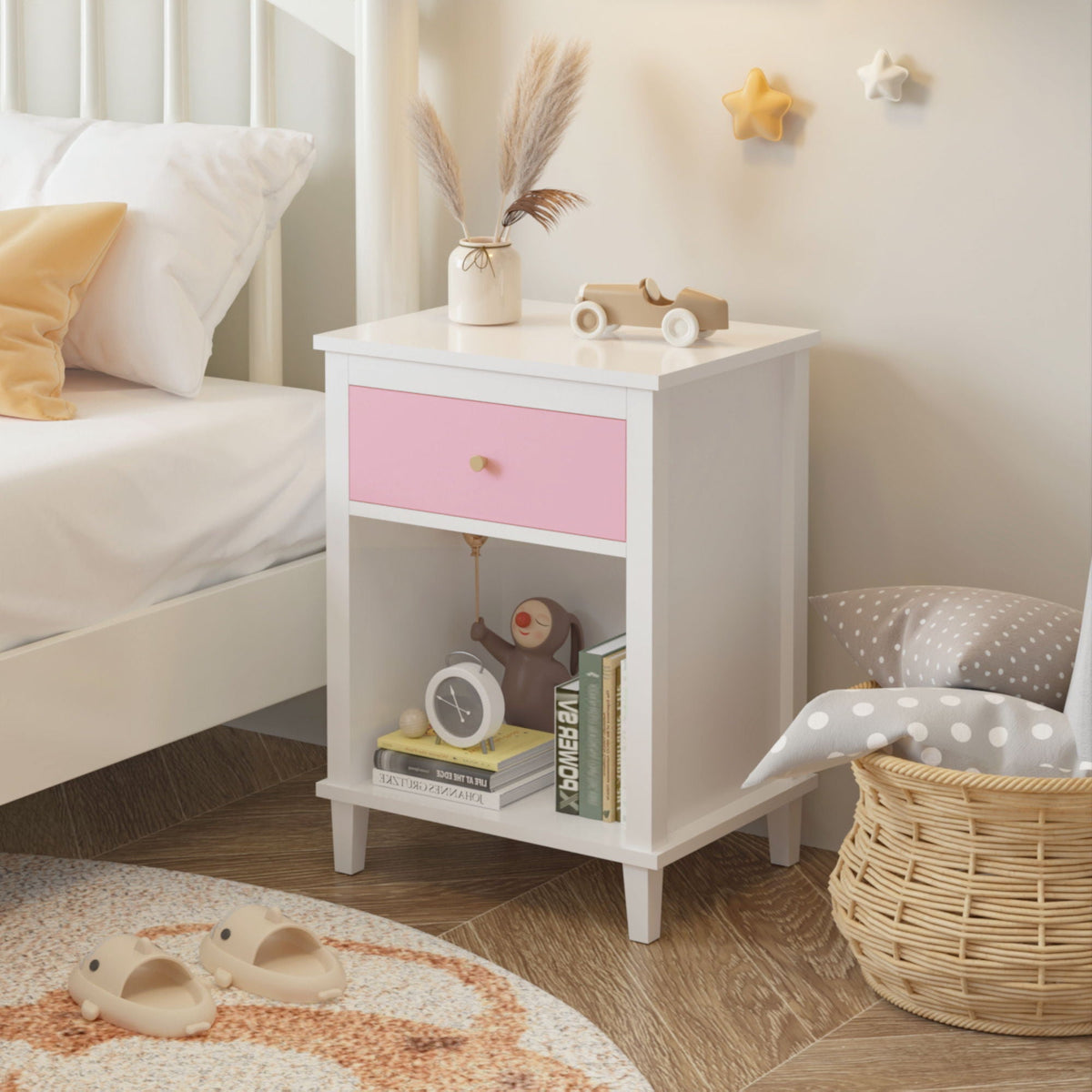 Nightstand With 1 Drawer 1 Shelf, photo 7 of 21