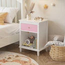 Nightstand With 1 Drawer and 1 Shelf