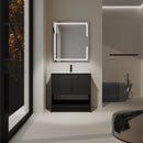 Modern Bathroom Vanity With Ceramic Sink, Freestanding Cabinet, Soft Closing Doors by HouseOfZazla