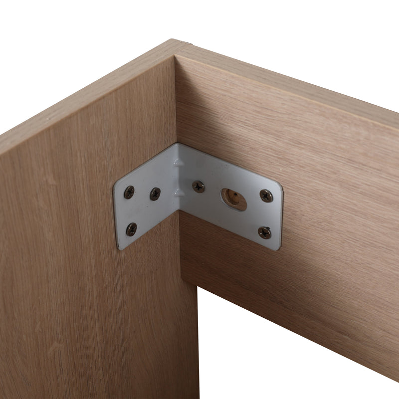 30 Inch Freestanding Bathroom Vanity with White Ceramic Sink & 2 Soft-Close Cabinet Doors