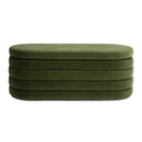 Fuji - Upholstered Oval Storage Bench by HouseOfZazla