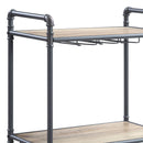 Brantley Wine Rack - Gray / Oak by HouseOfZazla
