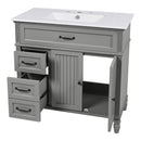 Bathroom Vanity With Sink, Freestanding Cabinet & Drawers by HouseOfZazla