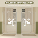 47-49" W × 72" H Pivot Shower Door with Brushed Nickel Finish by HouseOfZazla