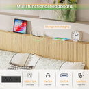 Floating Bedstead With Charging Station And LED Lights by HouseOfZazla